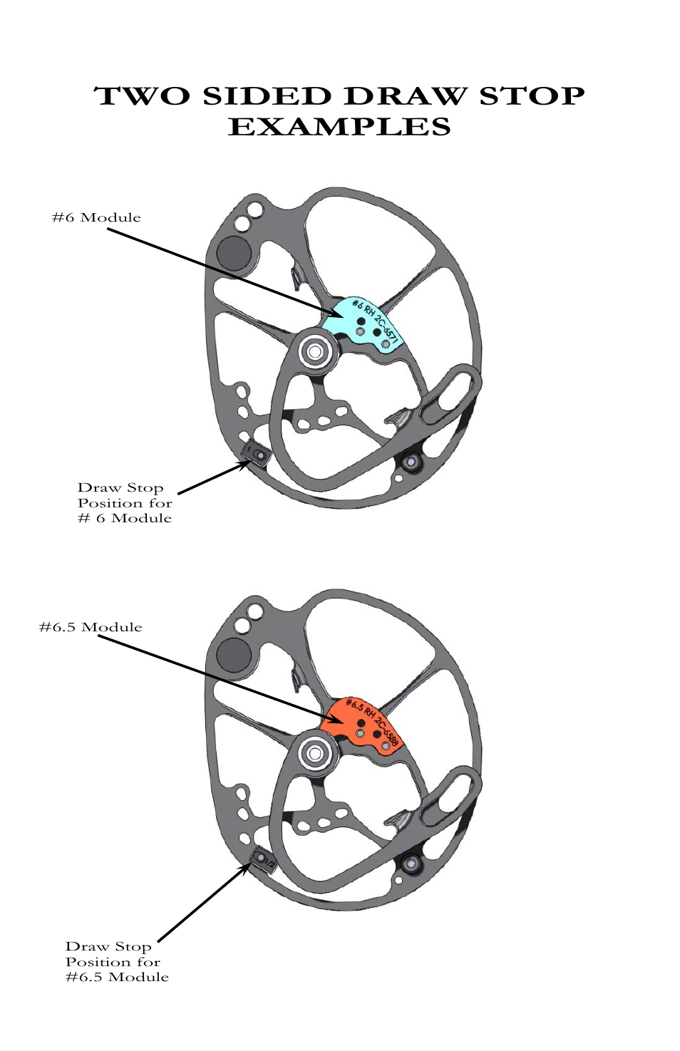 Two sided draw stop examples | Bear Archery Compound Bow 2012 User Manual | Page 16 / 36