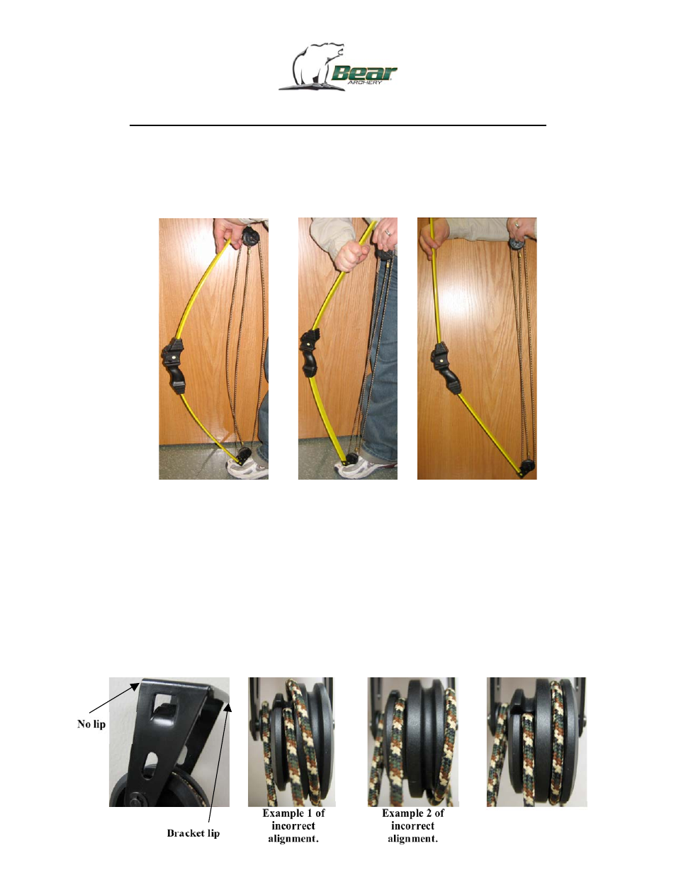 Bear Archery Converting bow for left handed archers Instructions User Manual | 3 pages