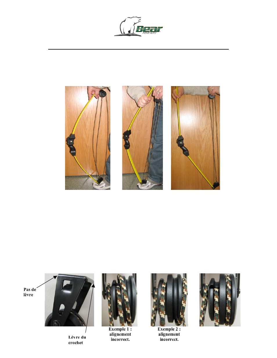 Bear Archery Converting bow for left handed archers Instructions User Manual | Page 3 / 3
