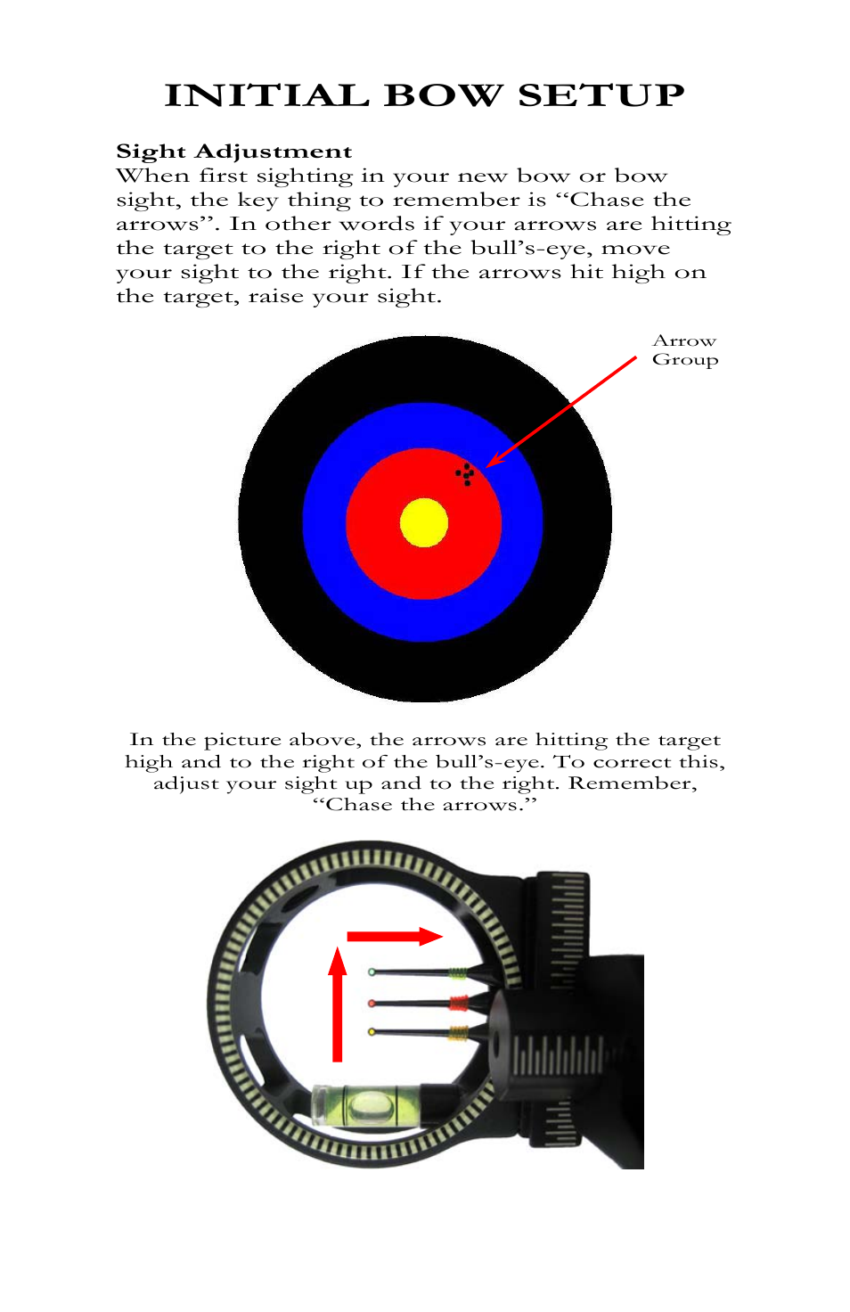 Initial bow setup | Bear Archery Compound Bow 2010 User Manual | Page 23 / 26