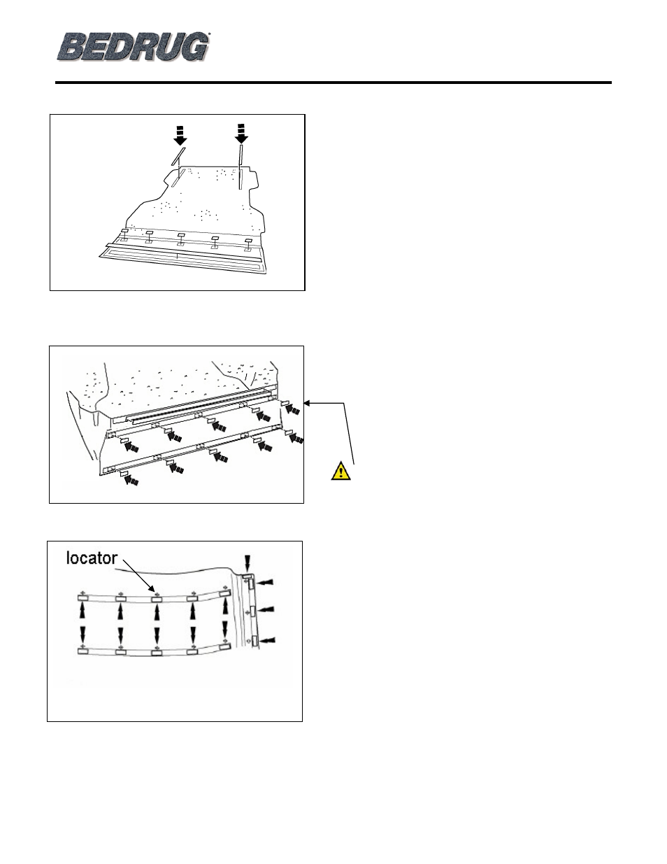 Bedrug bedliner installation instructions | Bedrug BED LINERS: BedRug User Manual | Page 3 / 6
