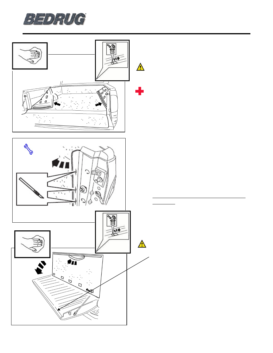 Bedrug bedliner installation instructions | Bedrug BED LINERS: BedRug User Manual | Page 5 / 6