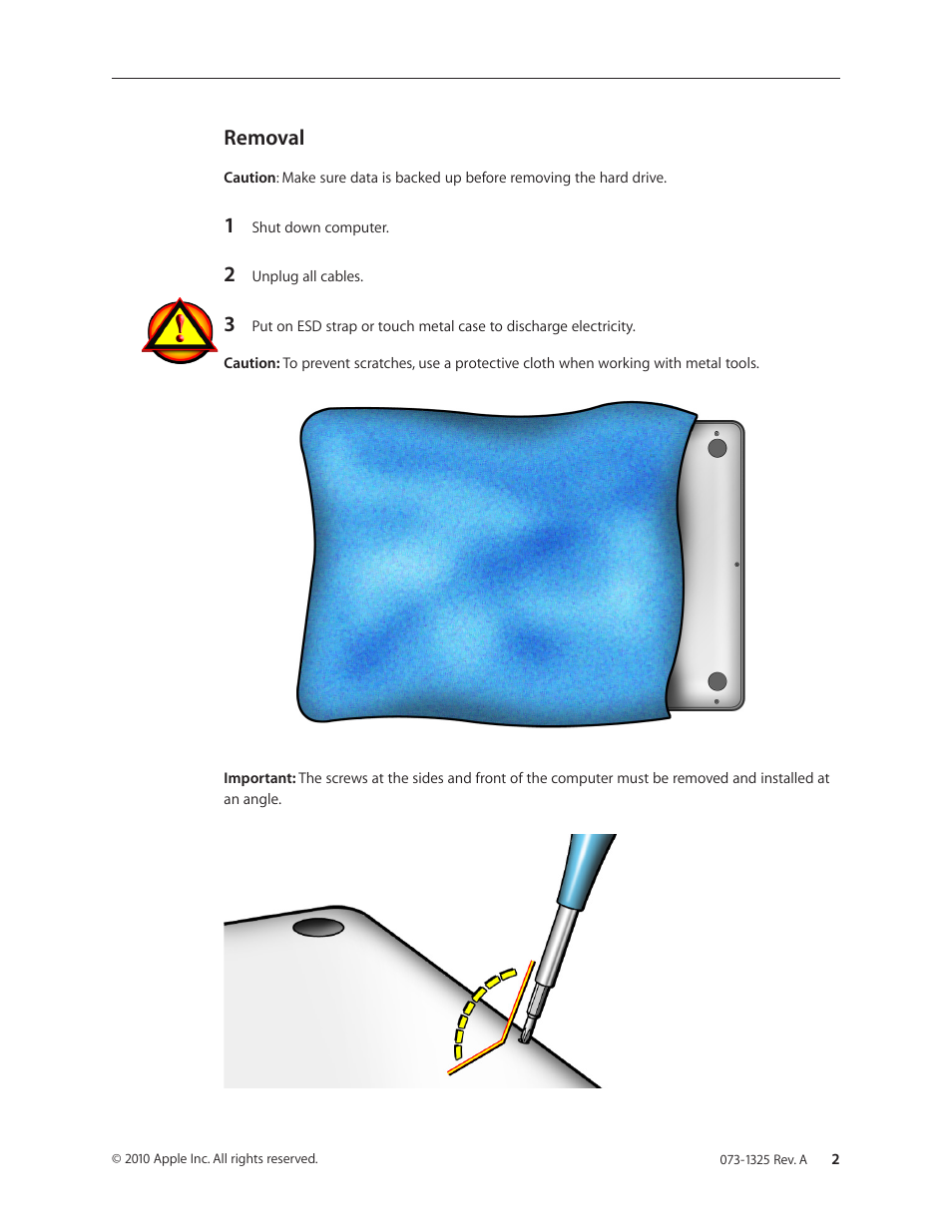Removal | Apple MacBook Pro 17-inch, Mid 2010 (Hard Drive Replacement) User Manual | Page 2 / 9