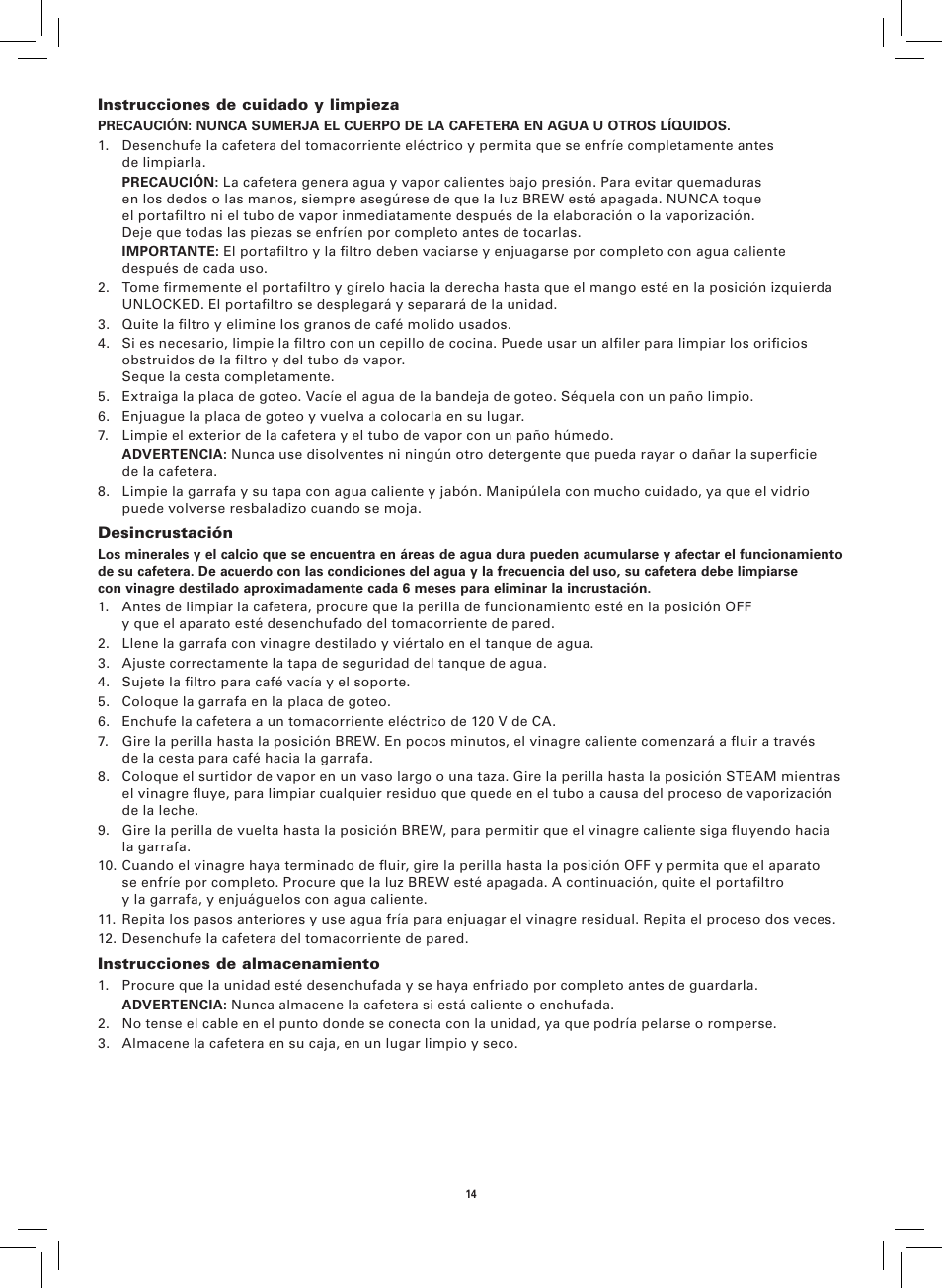 BELLA 13683 Espresso Maker User Manual | Page 16 / 20