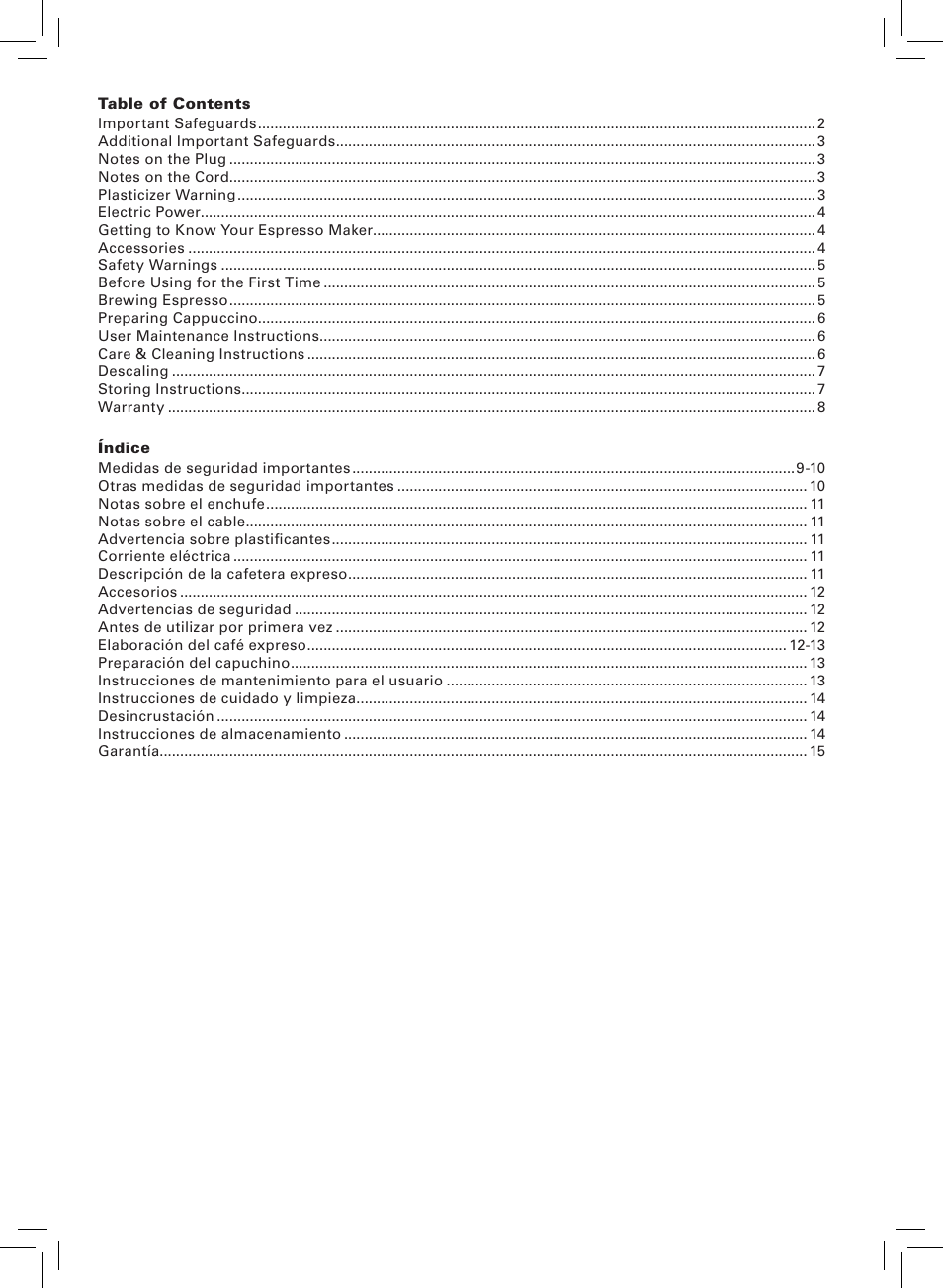 BELLA 13683 Espresso Maker User Manual | Page 3 / 20