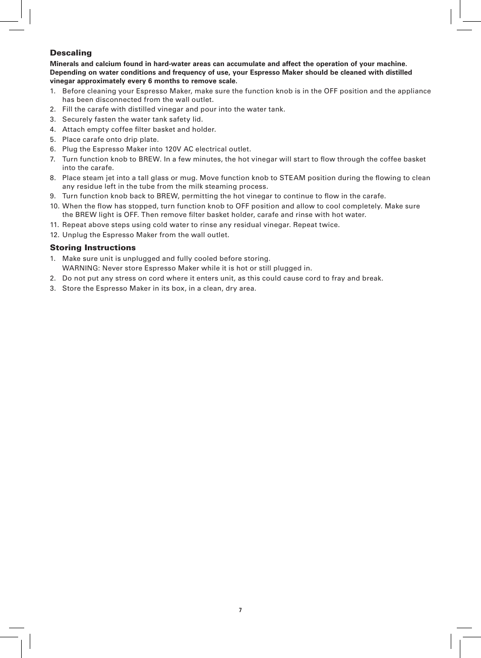 BELLA 13683 Espresso Maker User Manual | Page 9 / 20