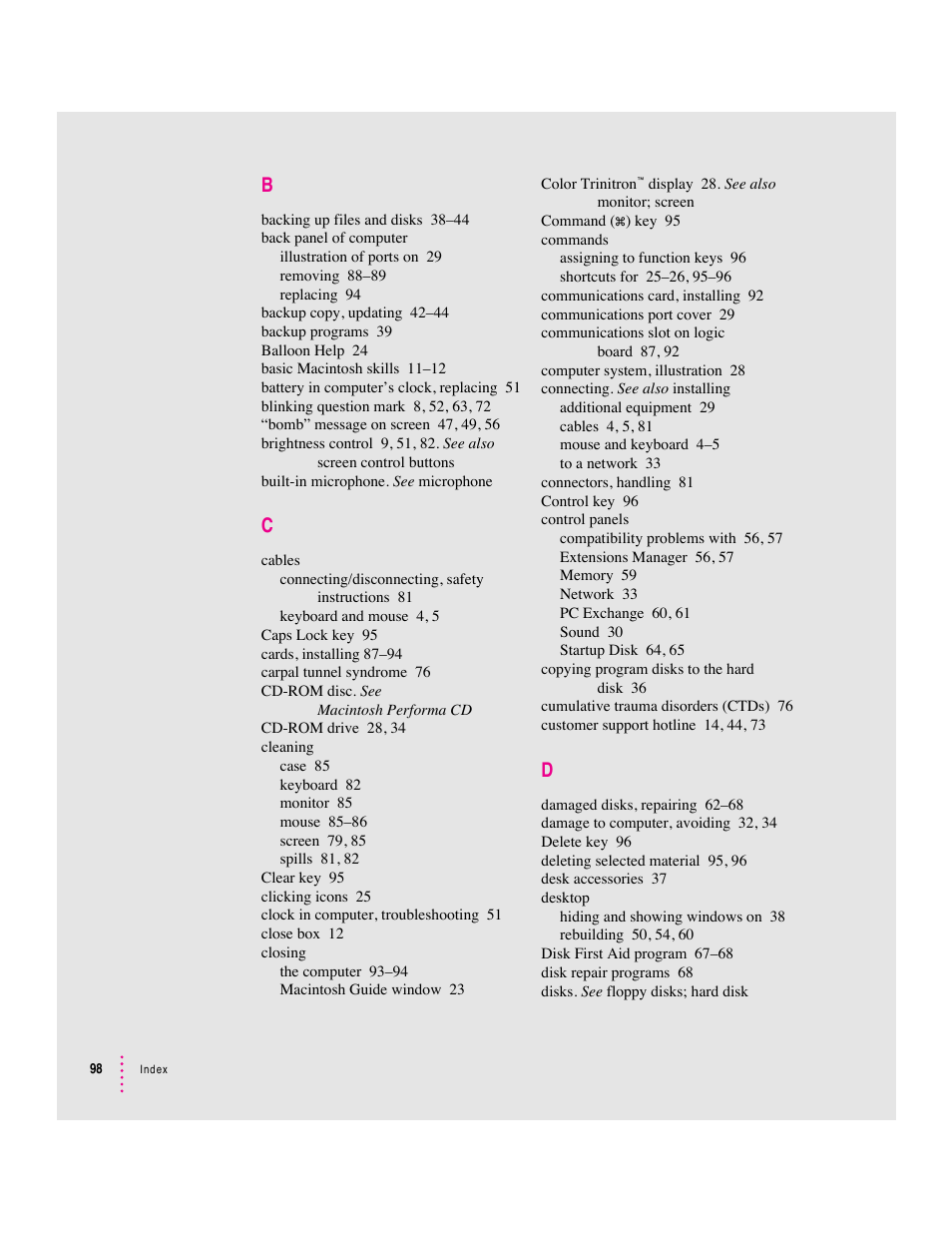 Apple Macintosh Performa 570 series User Manual | Page 106 / 113