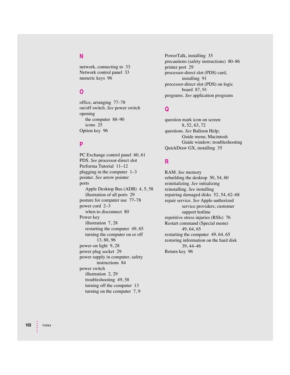 Apple Macintosh Performa 570 series User Manual | Page 110 / 113