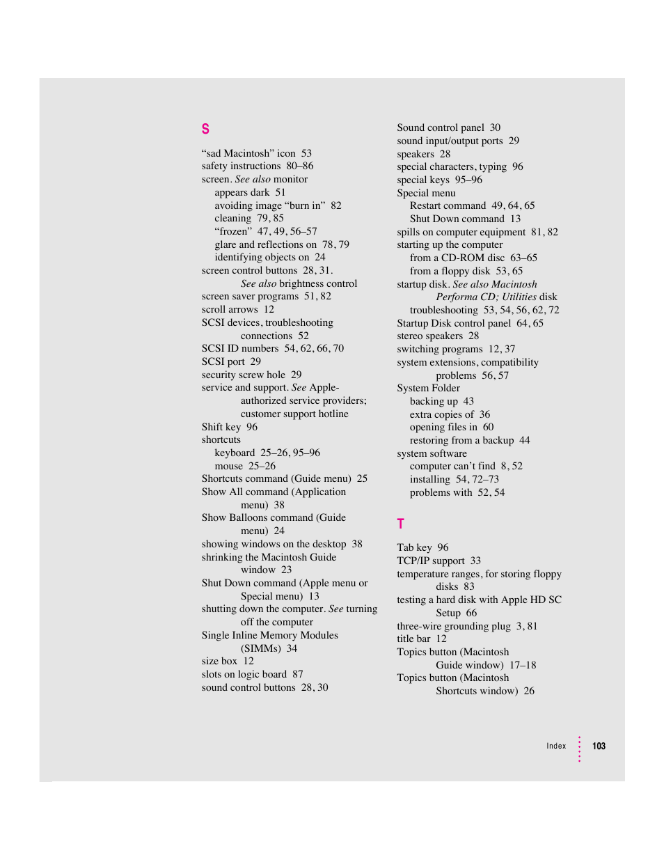 Apple Macintosh Performa 570 series User Manual | Page 111 / 113