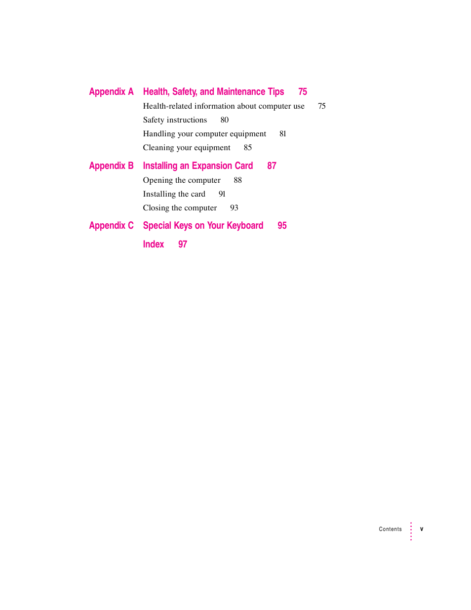 Apple Macintosh Performa 570 series User Manual | Page 5 / 113