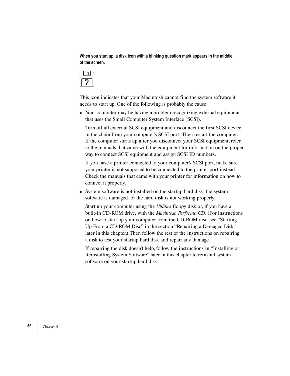 Apple Macintosh Performa 570 series User Manual | Page 60 / 113