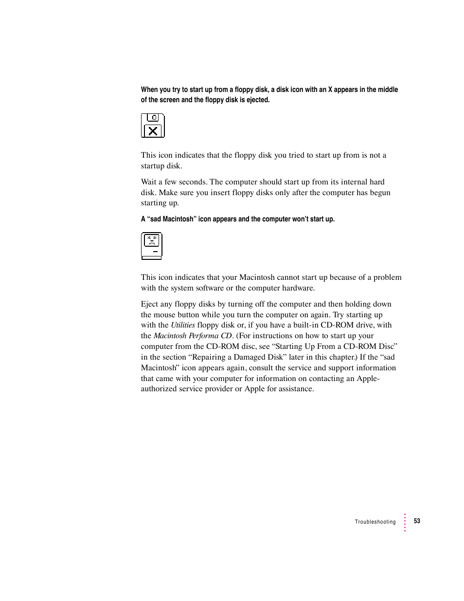 Apple Macintosh Performa 570 series User Manual | Page 61 / 113