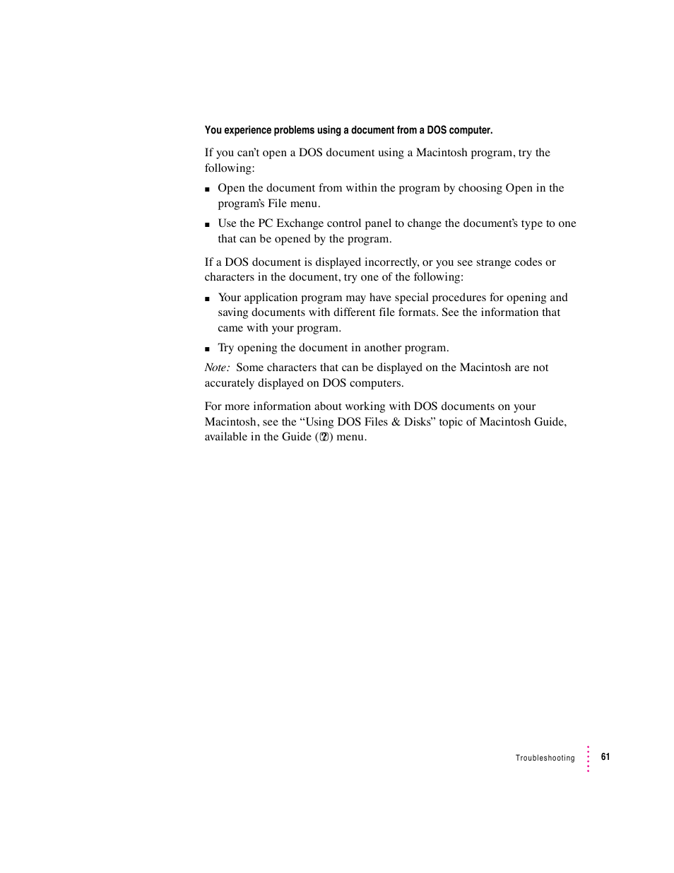 Apple Macintosh Performa 570 series User Manual | Page 69 / 113