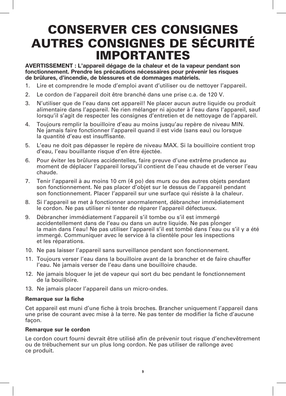 BELLA 14152 Electric Kettle User Manual | Page 11 / 24