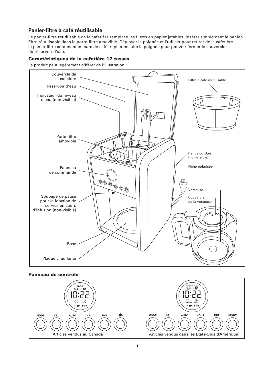 Panier-filtre à café réutilisable | BELLA 14108 Linea Collection 12-Cup Programmable Coffee Maker User Manual | Page 16 / 32