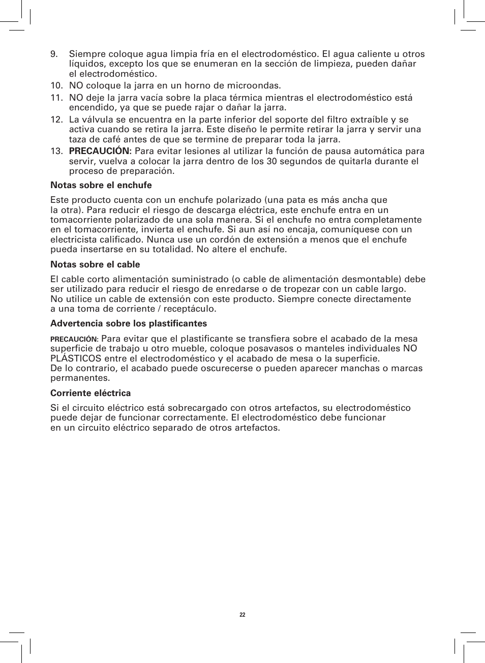 BELLA 14108 Linea Collection 12-Cup Programmable Coffee Maker User Manual | Page 24 / 32