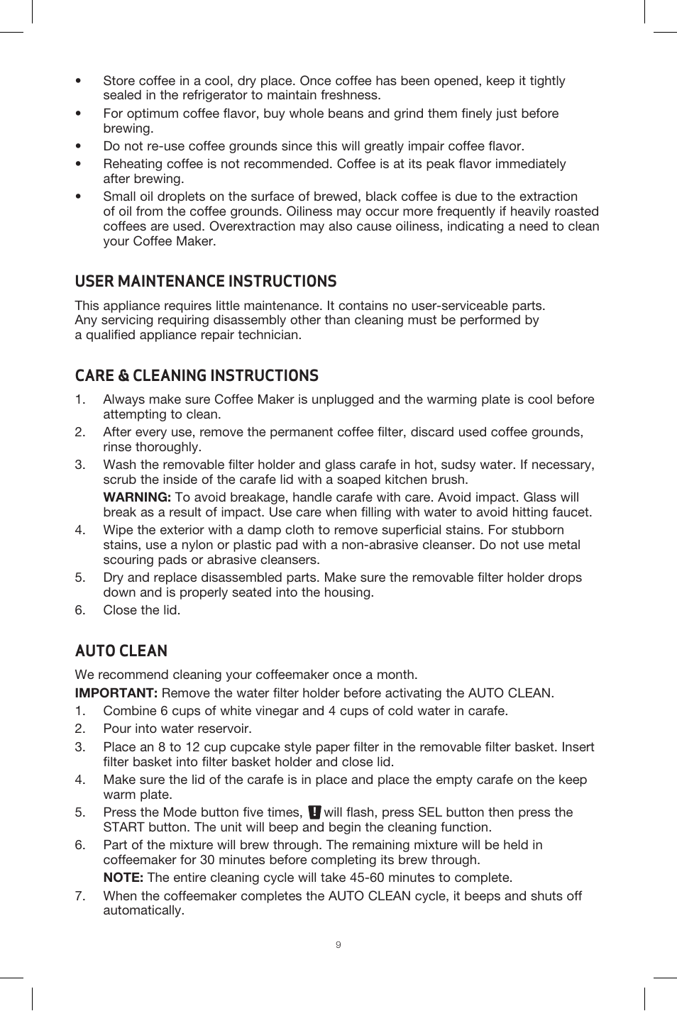 BELLA 13840 Dots Collection 12-Cup Programmable Coffee Maker User Manual | Page 10 / 24
