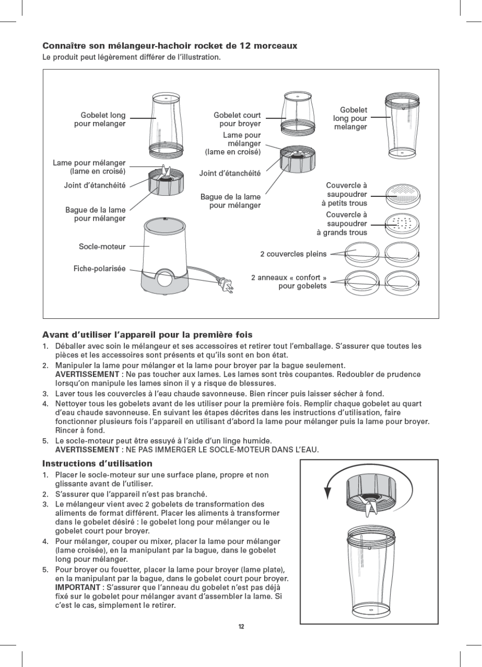 BELLA 13586 12-Piece Rocket Blender User Manual | Page 12 / 24