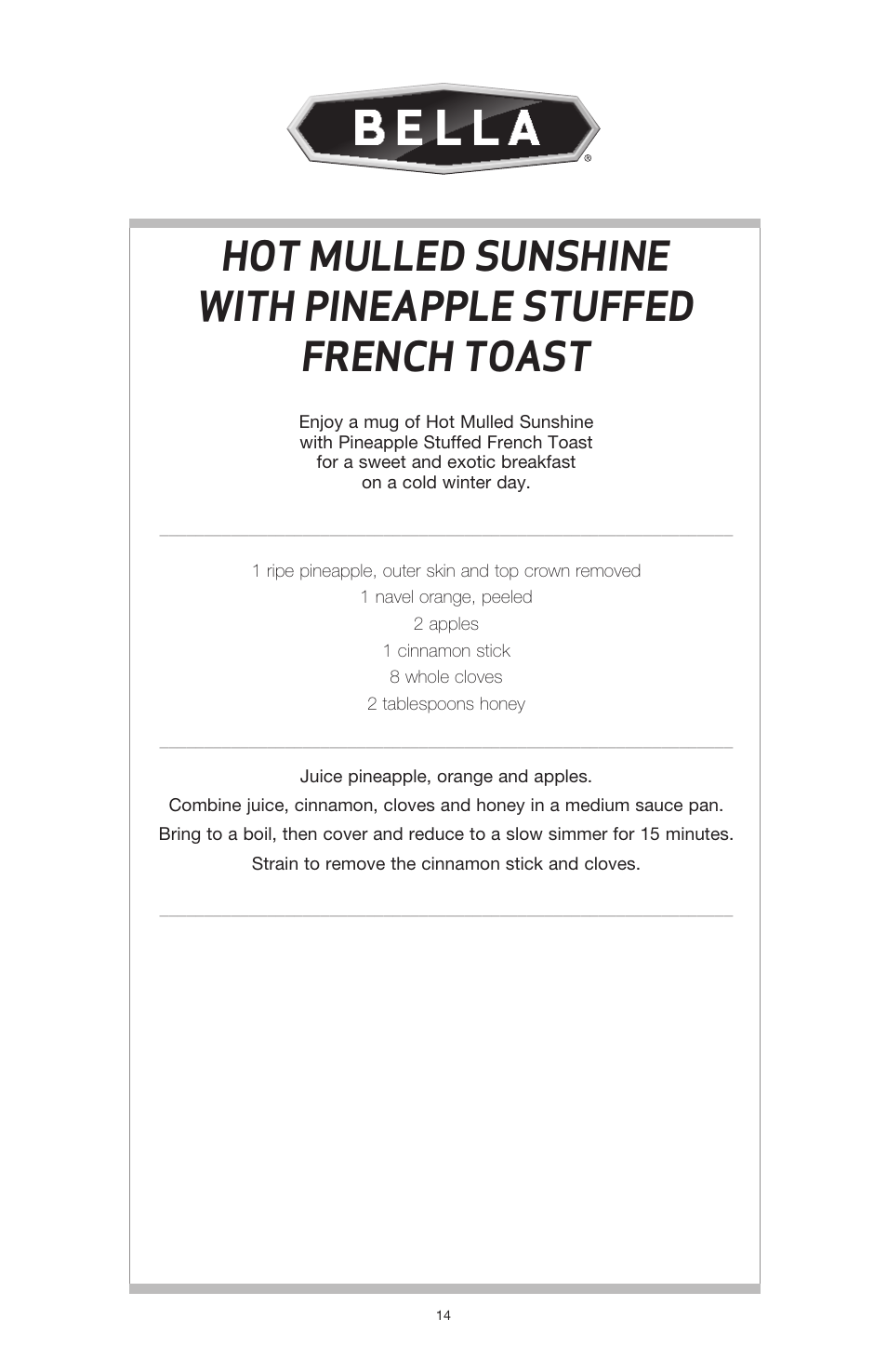 BELLA 13694 High Power Juicer User Manual | Page 16 / 36