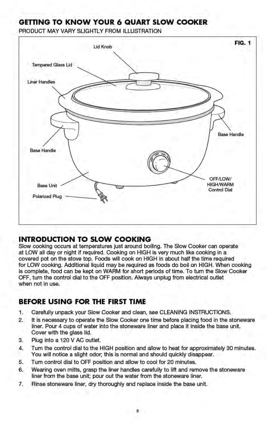 BELLA 13727 Diamonds Collection 6QT Slow Cooker User Manual | Page 6 / 40