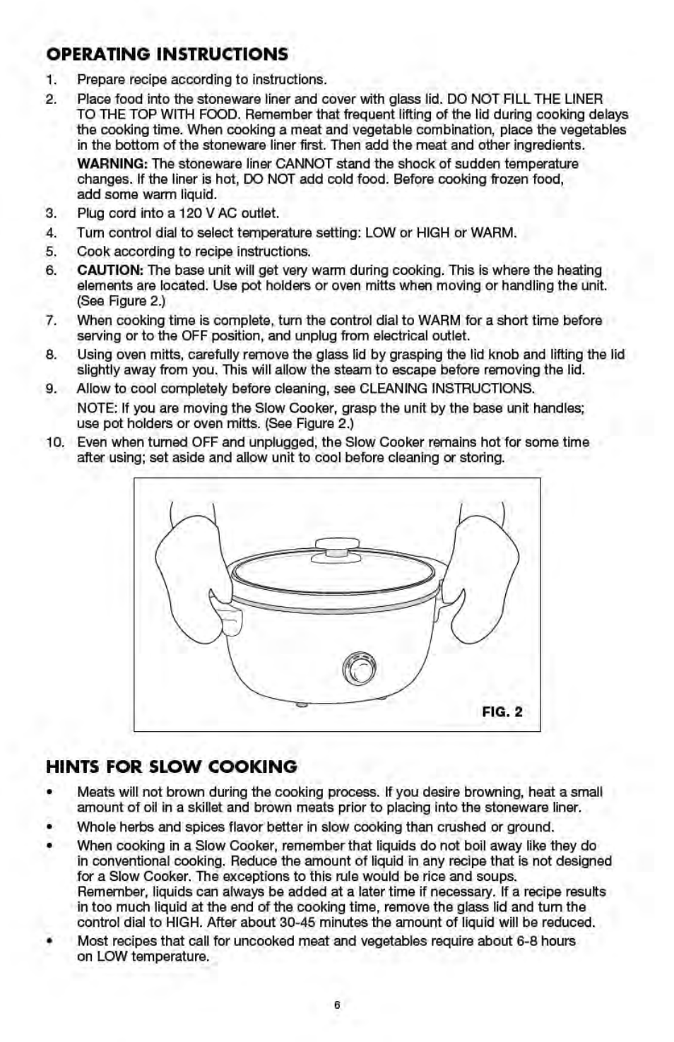 BELLA 13727 Diamonds Collection 6QT Slow Cooker User Manual | Page 7 / 40