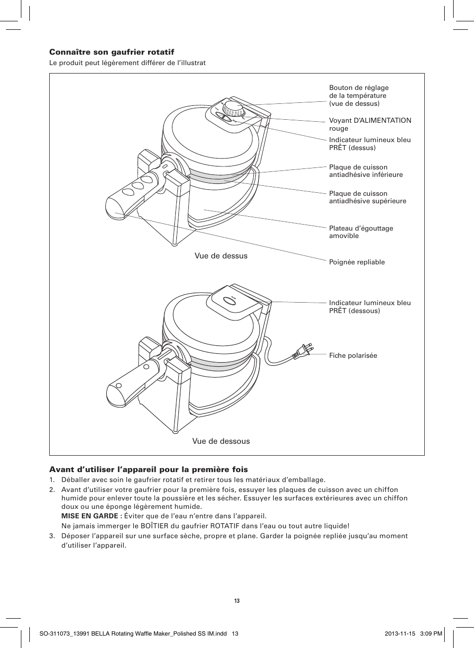 BELLA 13991 Rotating Waffle Maker User Manual | Page 15 / 32
