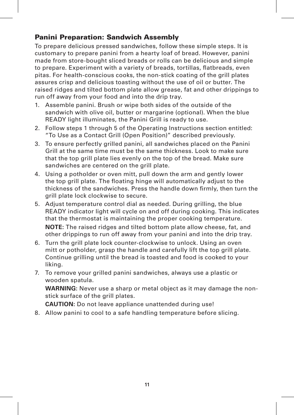 BELLA 13944 Panini Maker User Manual | Page 13 / 50