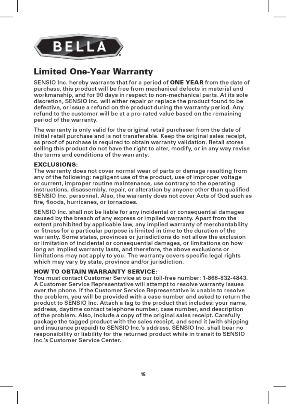 BELLA 13944 Panini Maker User Manual | Page 17 / 50