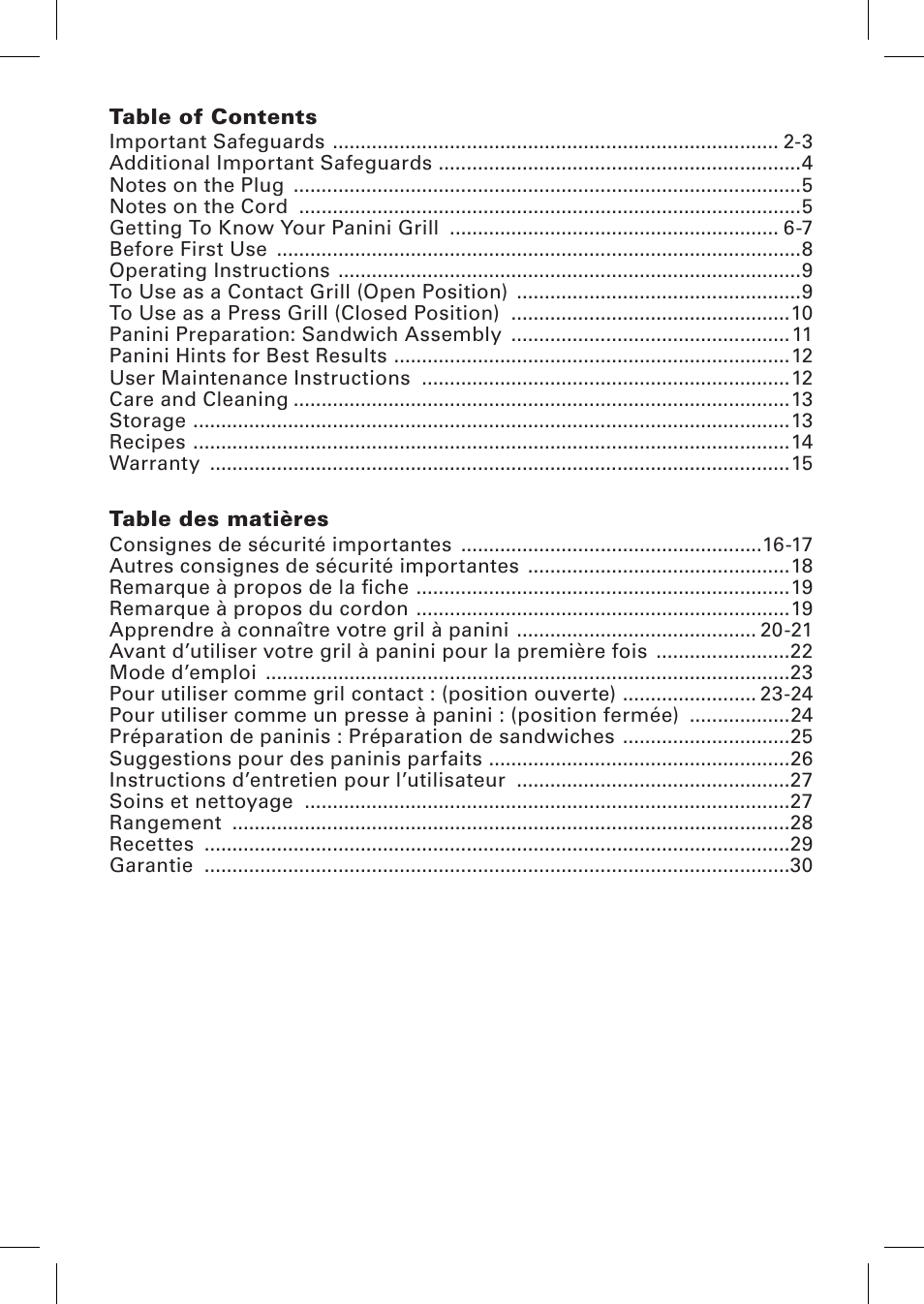 BELLA 13944 Panini Maker User Manual | Page 2 / 50