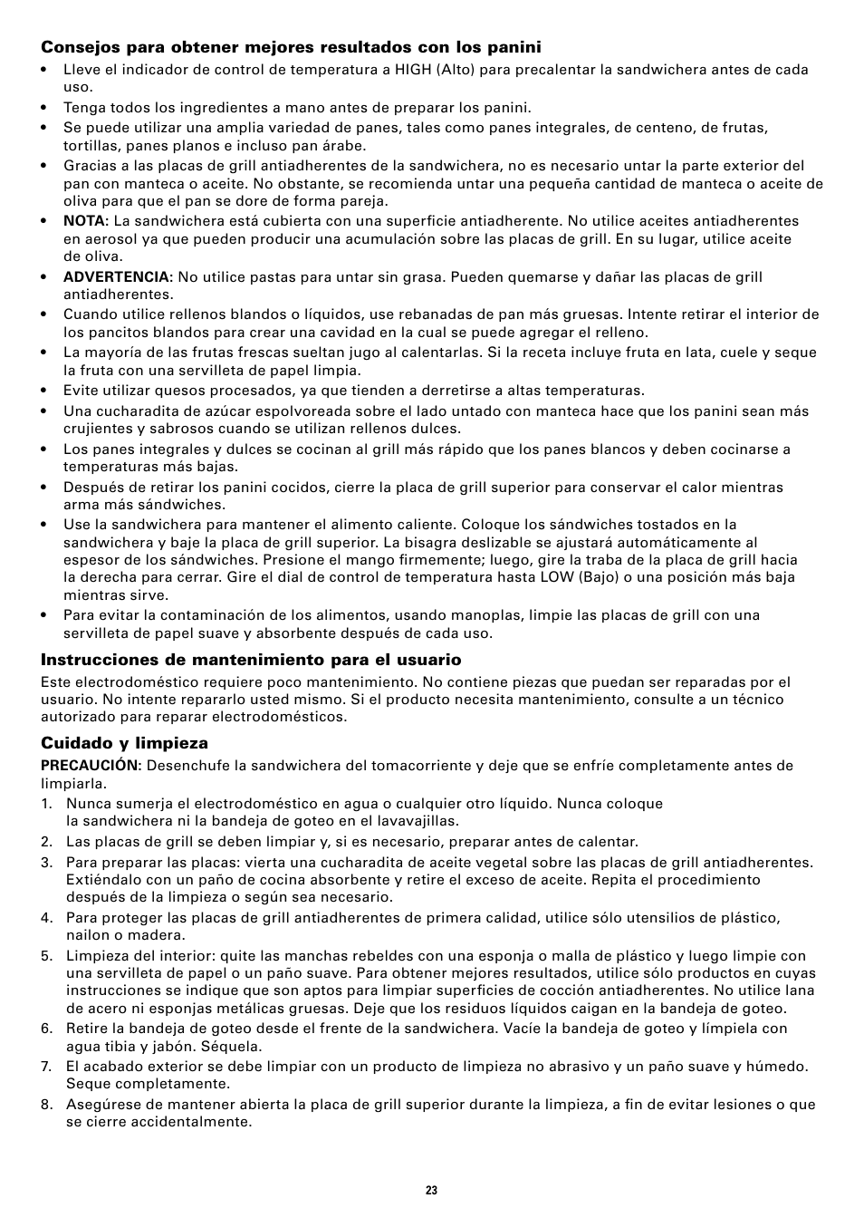 BELLA 13267 Panini Maker User Manual | Page 25 / 28