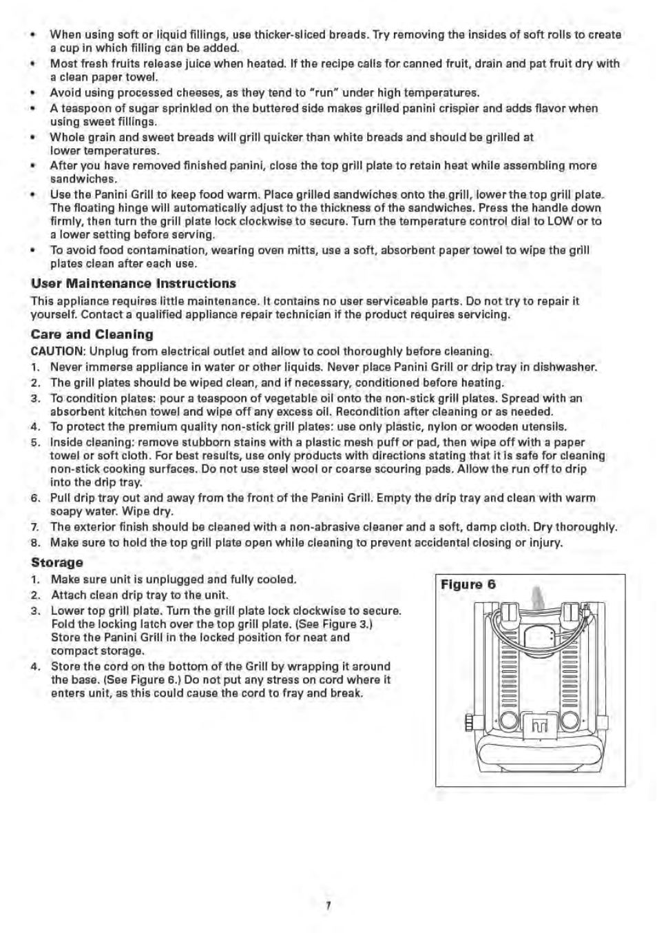 BELLA 13267 Panini Maker User Manual | Page 9 / 28