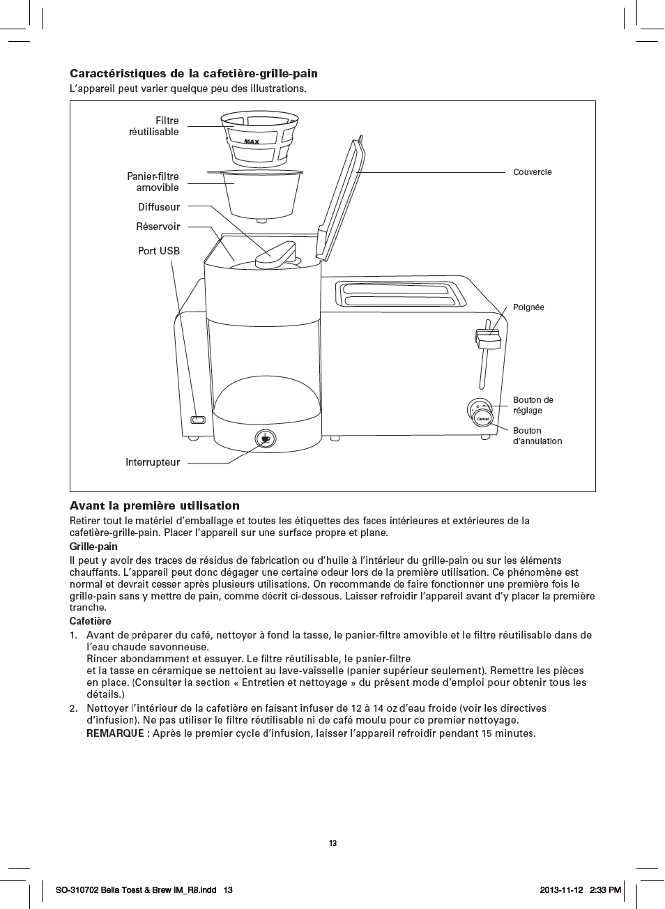 BELLA 14023 Toast and Brew Breakfast Station User Manual | Page 15 / 28