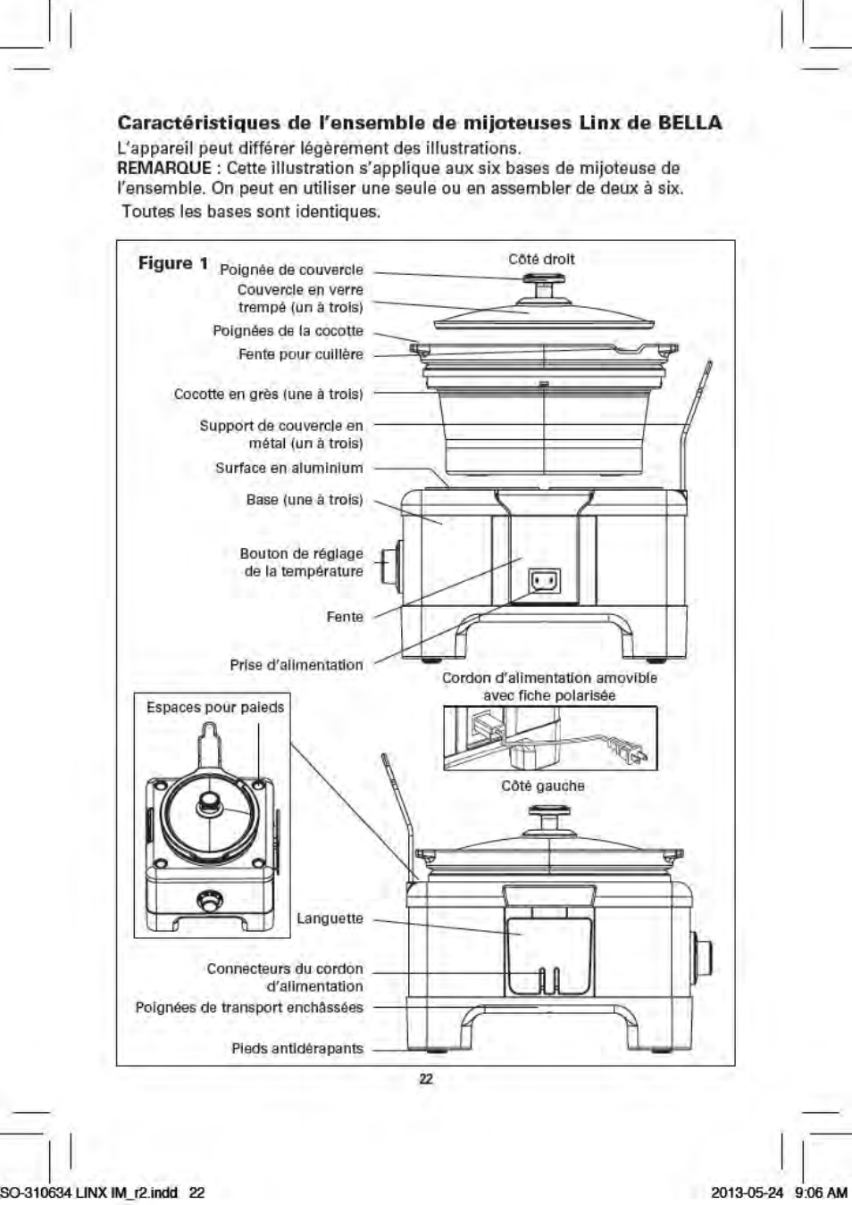 BELLA 14013 2 X 2.5QT Linkable Slow Cooker System User Manual | Page 23 / 53