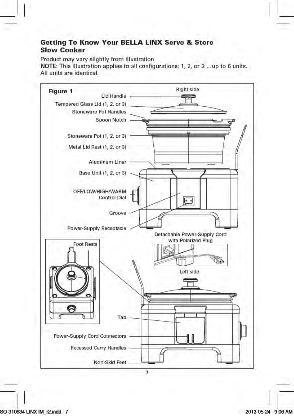 BELLA 14013 2 X 2.5QT Linkable Slow Cooker System User Manual | Page 8 / 53