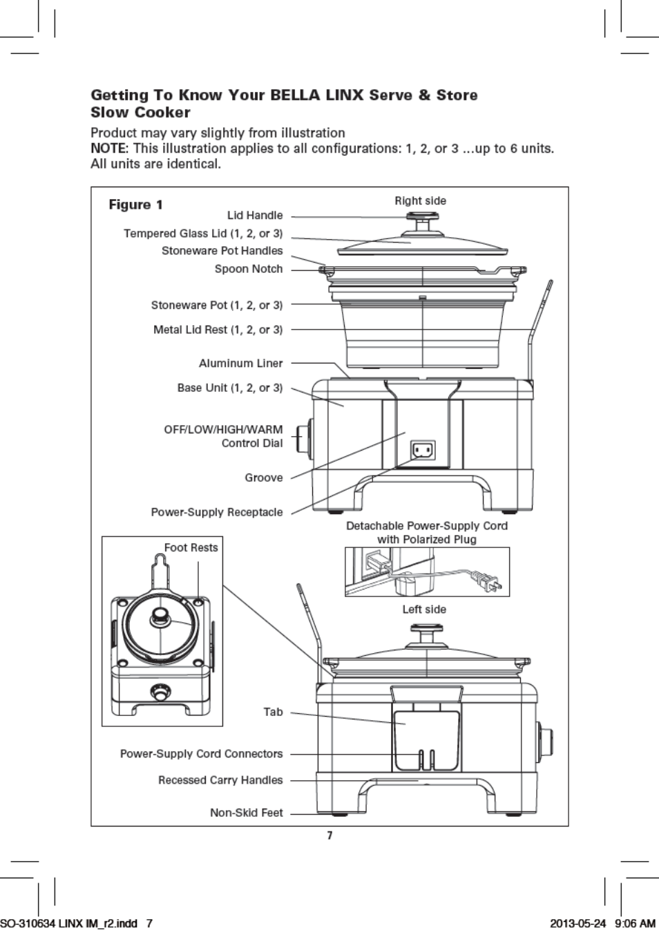 BELLA 13972 2 X 2.5QT Linkable Slow Cooker System User Manual | Page 8 / 53