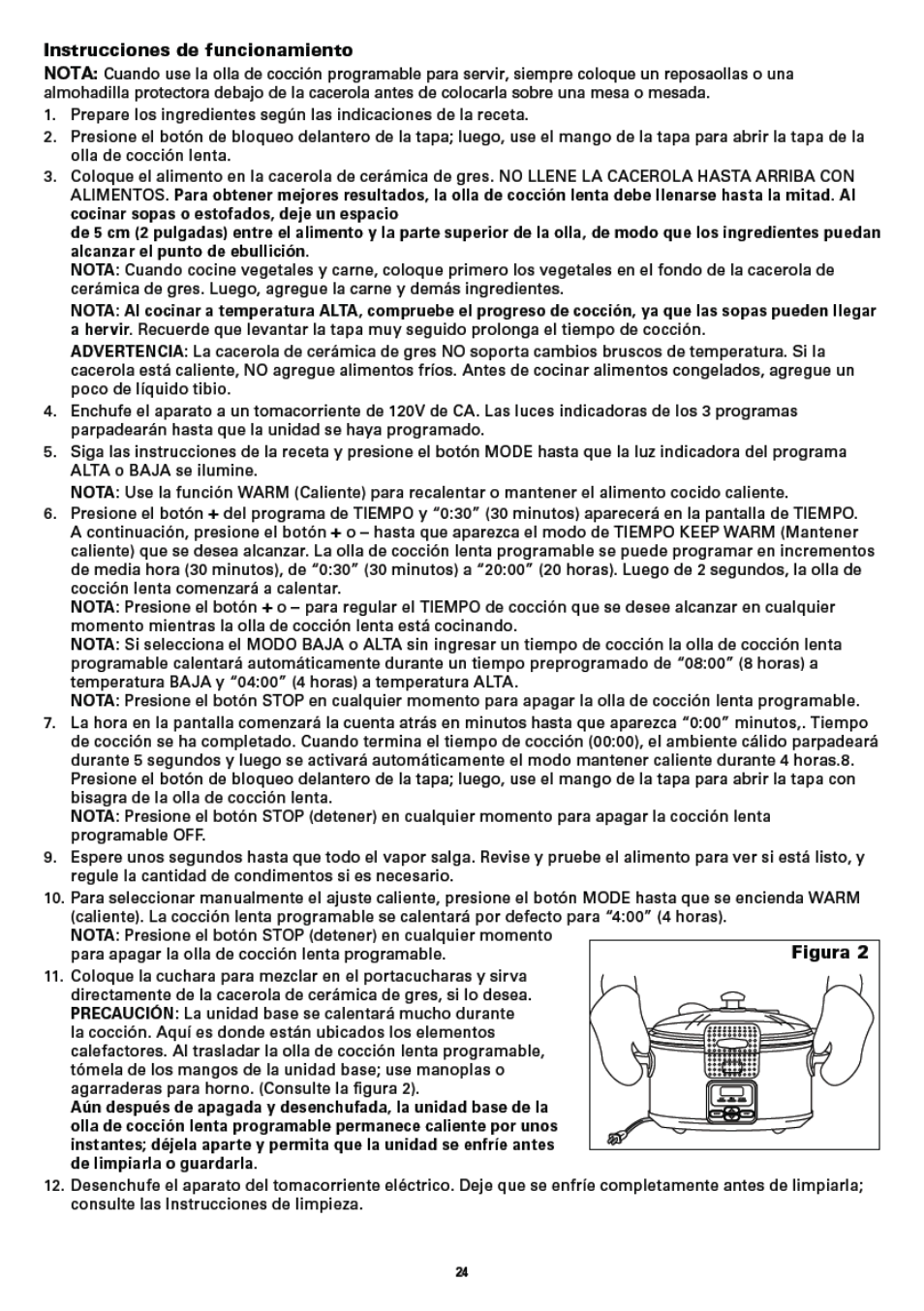 BELLA 13722 6QT Portable Slow Cooker Programmable User Manual | Page 26 / 32