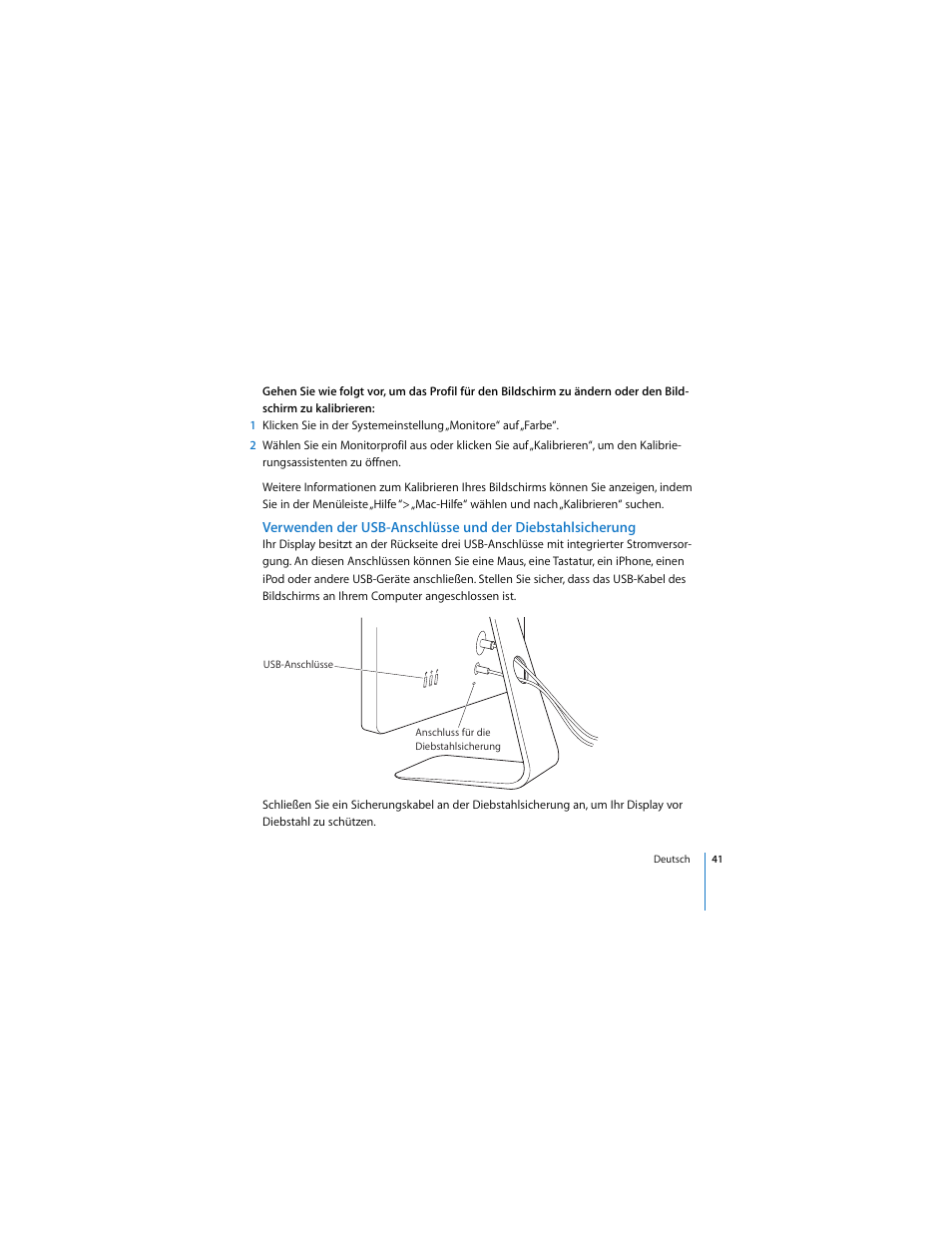 Apple LED Cinema Display (2008) User Manual | Page 41 / 122