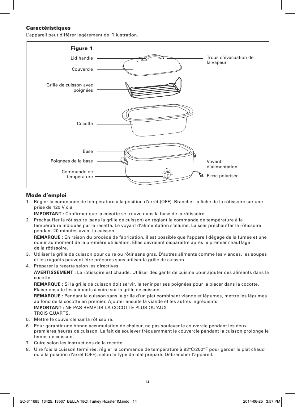BELLA 13567 18QT Turkey Roaster User Manual | Page 16 / 34