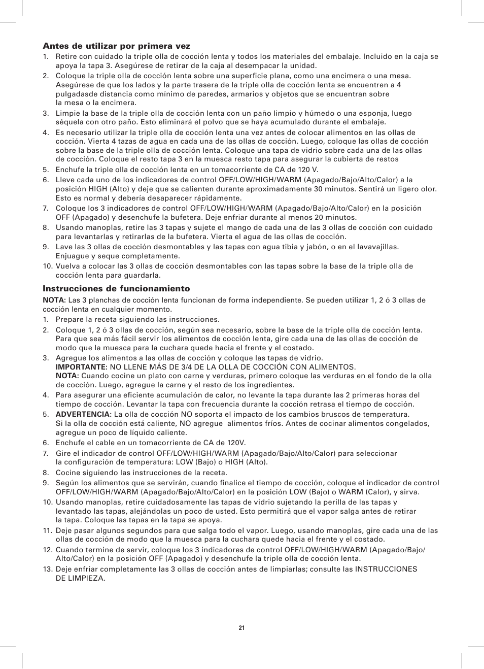 BELLA 13697 Cordless Warming Tray User Manual | Page 23 / 28