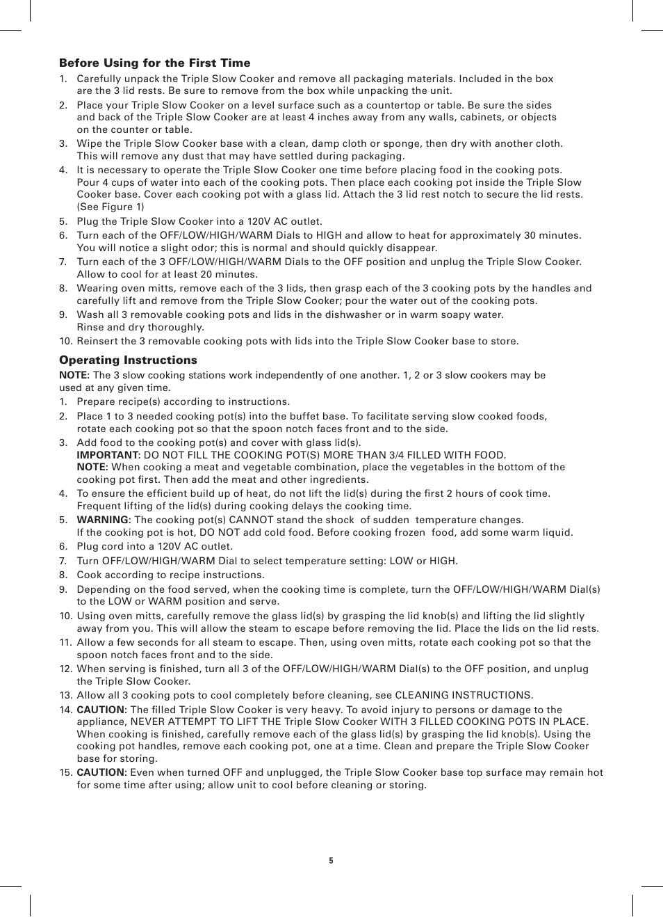 BELLA 13697 Cordless Warming Tray User Manual | Page 7 / 28