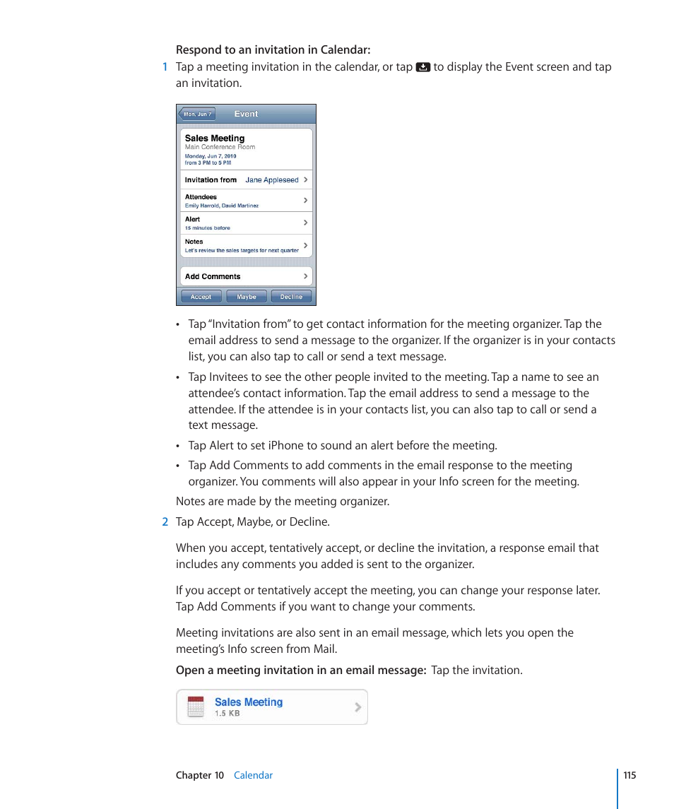 Apple iPhone 4G User Manual | Page 115 / 274