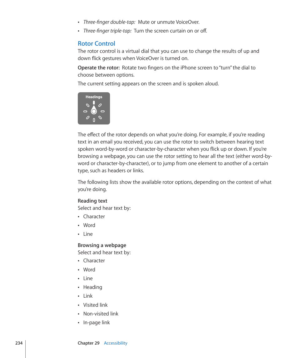 Rotor control | Apple iPhone 4G User Manual | Page 234 / 274