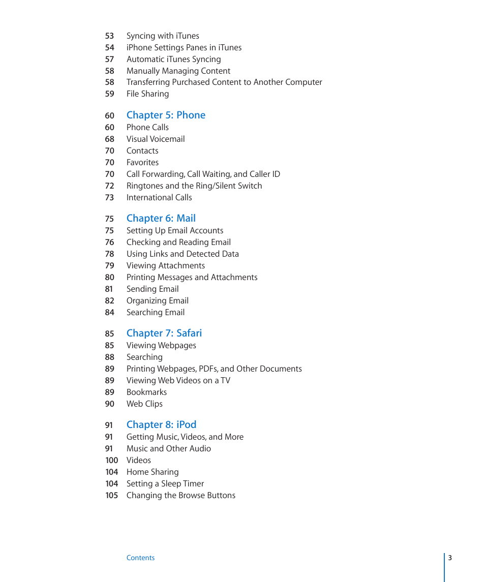 Apple iPhone 4G User Manual | Page 3 / 274