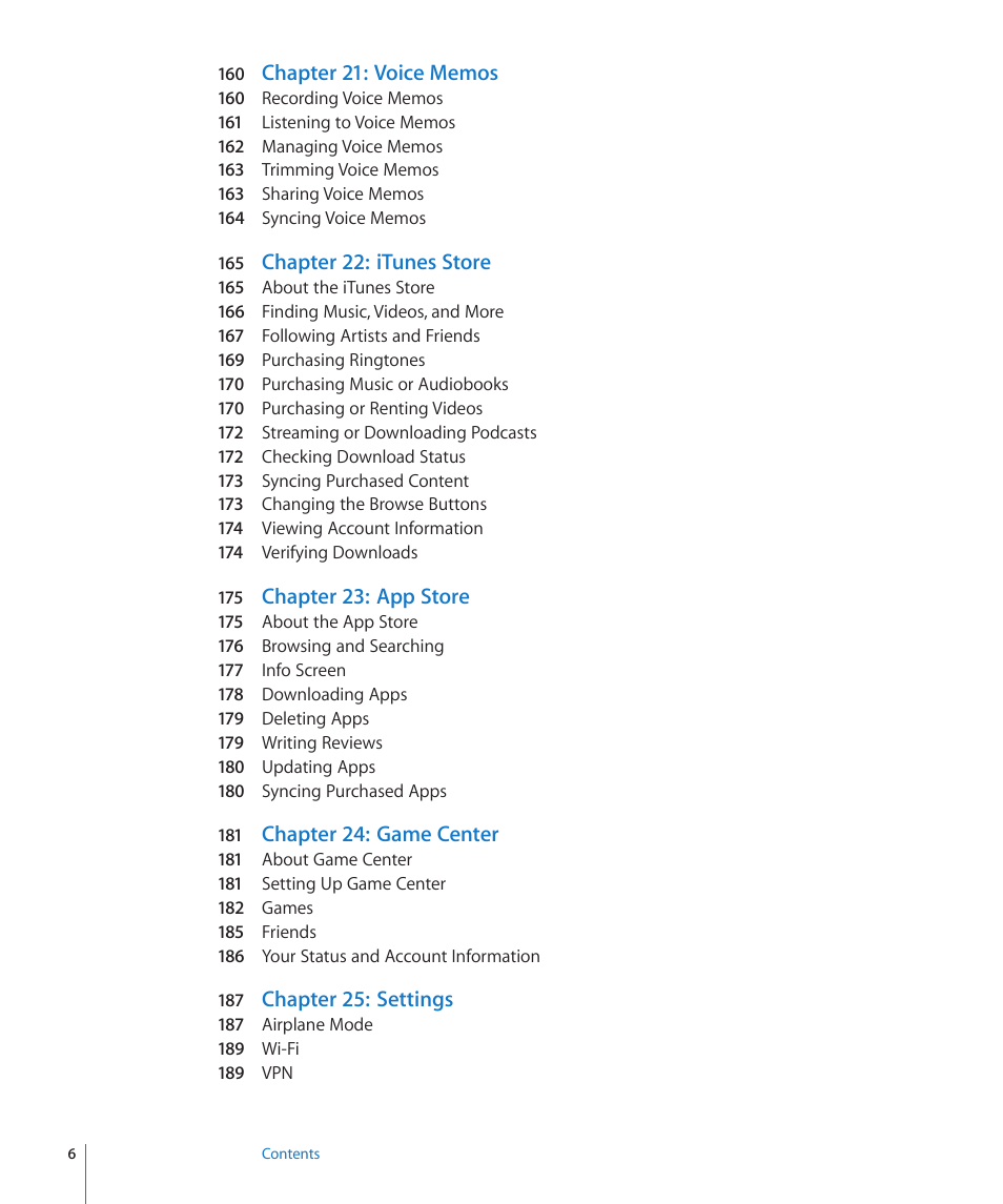 Apple iPhone 4G User Manual | Page 6 / 274