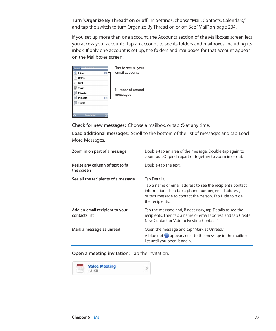 Apple iPhone 4G User Manual | Page 77 / 274