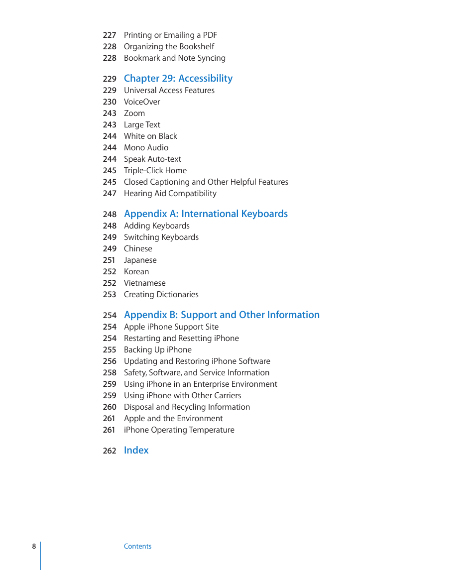 Apple iPhone 4G User Manual | Page 8 / 274