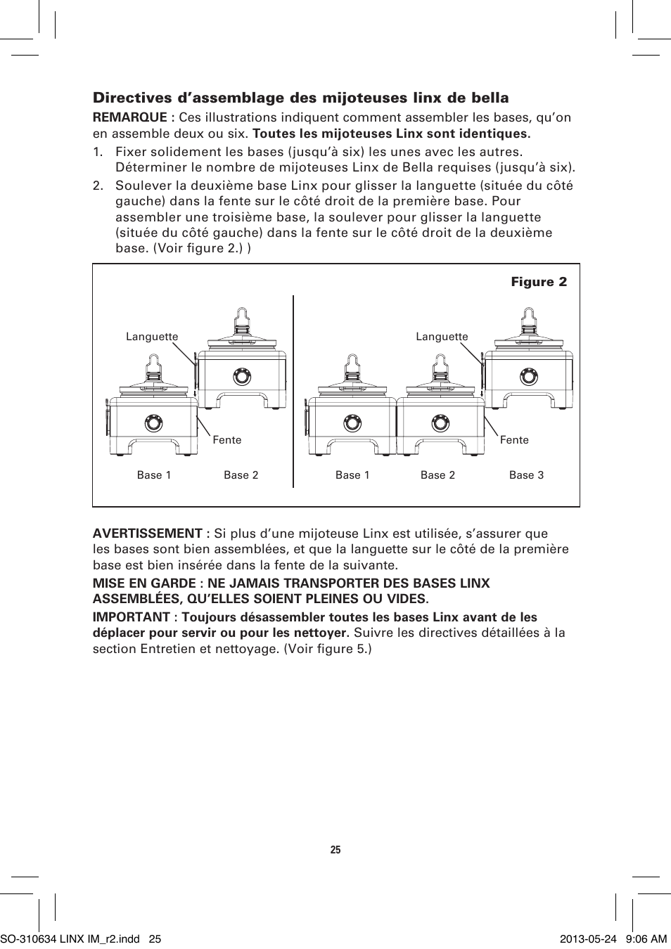 BELLA 14012 1 x 2.5 QT Linkable Slow Cooker System User Manual | Page 27 / 54