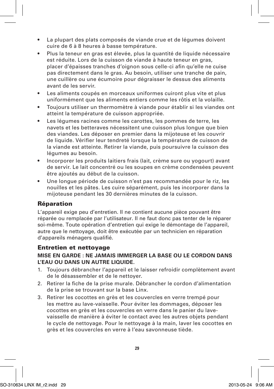 BELLA 14012 1 x 2.5 QT Linkable Slow Cooker System User Manual | Page 31 / 54