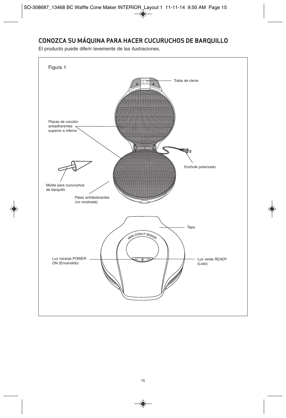 BELLA 13468 Waffle Cone Maker User Manual | Page 15 / 28
