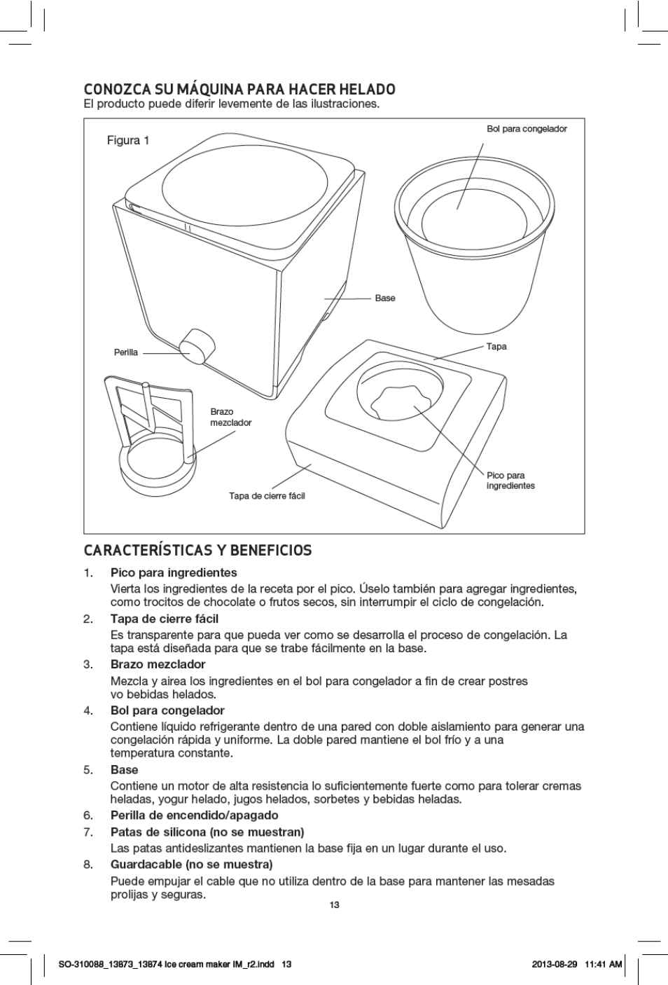 BELLA 13873 1.5QT Ice Cream Maker User Manual | Page 15 / 24